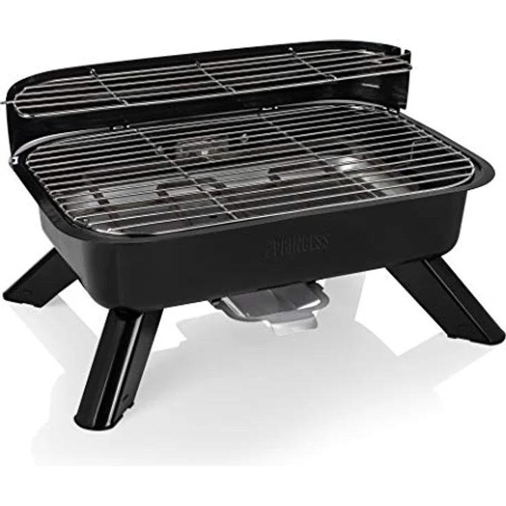 Princess Hybridgrill - geeignet als Elektro- oder Holzkohlegrill, mit 0,7 M Kabelzuleitung, regelbarer Thermostat, 2000W, 112252 – Bild 3