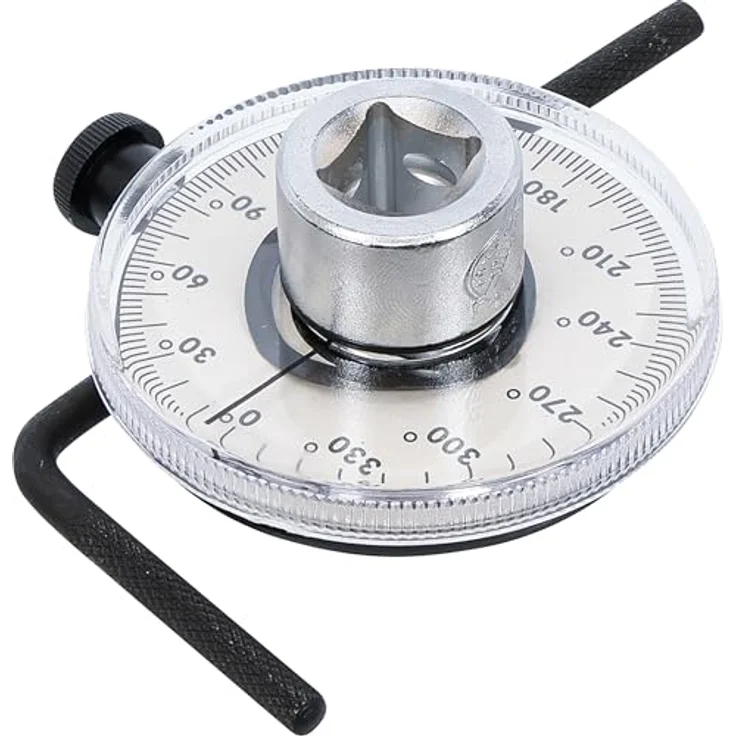 BGS technic Drehwinkel-Messgerät, Winkelmesser 0...360°, Innenvierkant 12,5 mm, 1/2" Antrieb – Bild 2