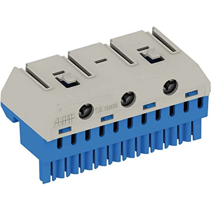Striebel & John 2CPX062753R9999 ZK113B Klemmenblock, flexibel für N-Stromkreise, werkzeuglose Steck- und Rasttechnik, blau – Bild 2