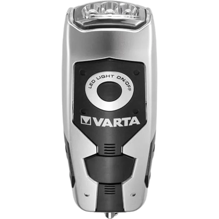 Varta Taschenlampe mm LED Dynamo Light mit Handkurbel Flashlight Handlampe Leuchte (mit Kurbel 100% batterieunabhängig geeignet für Auto, Garage, Notfall, Stromausfall, Camping, Outdoor) – Bild 4