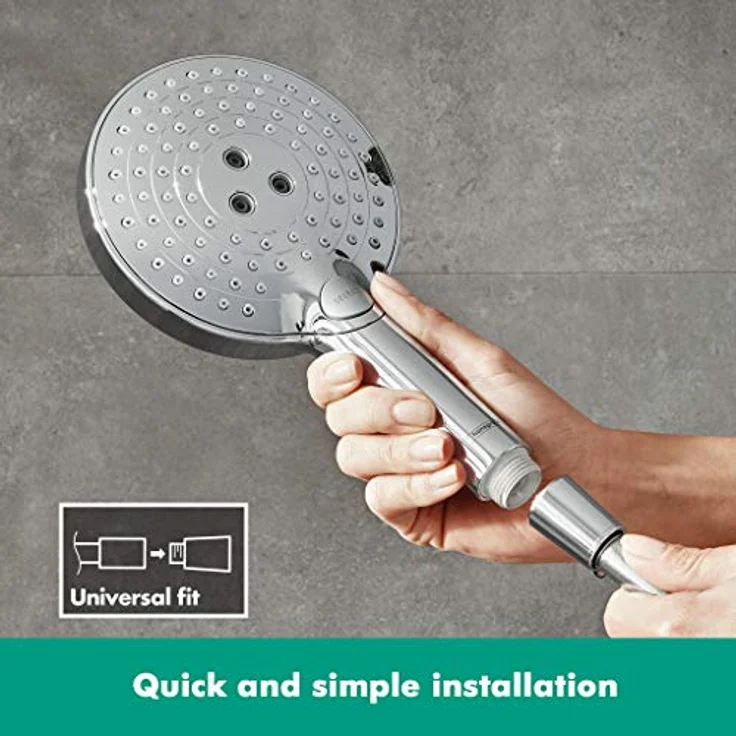 hansgrohe Duschkopf Raindance Select S 120 (Regendusche, 3 Strahlarten), chrom – Bild 4