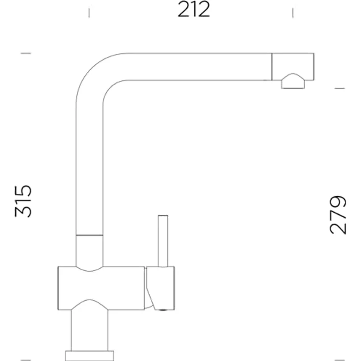 Schock Küchenarmatur Epos W FA, Hochdruckarmatur mit Festauslauf, umlegbar, Wasserspar-Perlator, 540005PUR – Bild 3