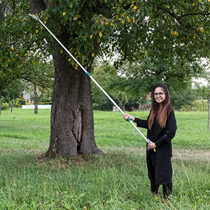 DEMA Alu Teleskop Astschere & Baumschere, 6-stufige Längenverstellung bis 120 cm, ergonomischer Handgriff drehbar, 1,24 kg