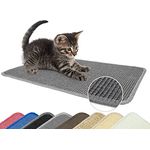 Primaflor Katzen-Kratzmatte - Grau, 50 x 50 cm, Rutschhemmende Sisalmatte für Krallenpflege, Robuster Kratzpad für Wand, Boden oder Kratzmöbel