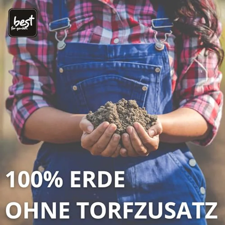 Best for Home Bio-Erde Bio-Blumenerde, torffrei, nährstoffreich für Zimmer- & Balkonpflanzen, Schwarzerde, 20L & 50L – Bild 6