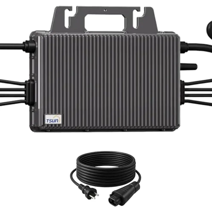 SUNNIVA TSUN Mikro-Wechselrichter 2000W TSOL-MS2000, wetterfest IP67, 4 MPPT, Bluetooth & WiFi, inkl. 5m Anschlusskabel