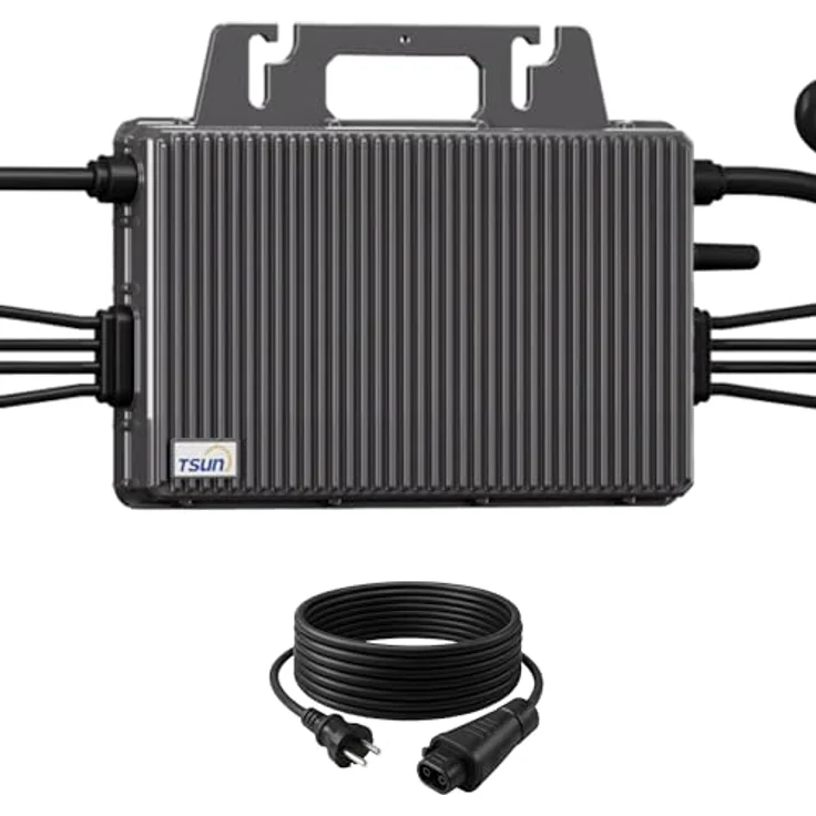 SUNNIVA TSUN Mikro-Wechselrichter 2000W TSOL-MS2000, wetterfest IP67, 4 MPPT, Bluetooth & WiFi, inkl. 5m Anschlusskabel – Bild 1