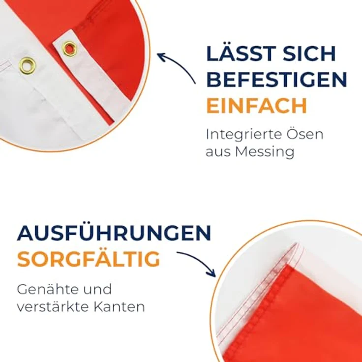 AZ FLAG Indonesische Flagge, 250x150 cm, 100% Polyester mit Messing-Ösen, verstärkte Ecken, für Innen & Außen – Bild 4