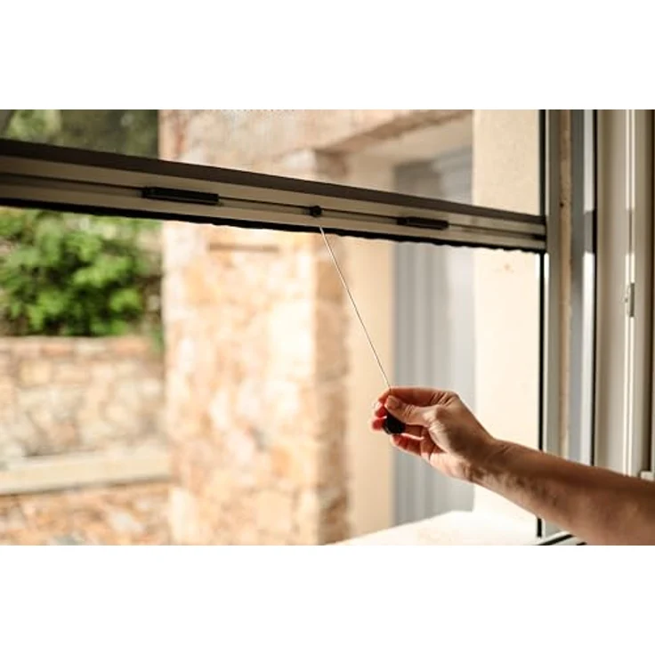 AvosDim.com Insektenschutzrollo Fenster & Tür Aluminium – Luxus, extrudiertes Aluminium in weiß, braun, anthrazit grau und schwarz – Bild 3