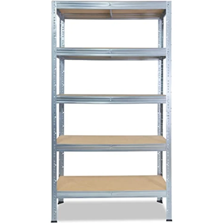 PROFI Steckregal 200x120x40 cm verzinkt mit 5 Böden - Shelfplaza – Bild 6