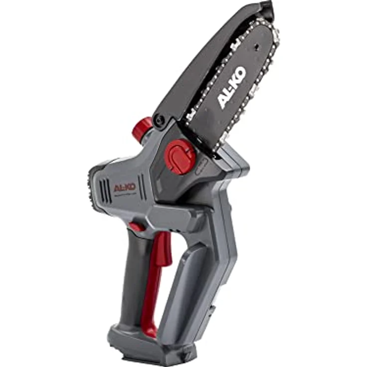 AL-KO Akku-Minikettensäge CSM 1815, 18 V Li-Ion, 15 cm Schnittlänge, Schnittstärke 13 cm, SDL® Smart dynamic lubrication, inkl. Akku, Ladegrät,Tragekoffer und Kettenöl – Bild 1