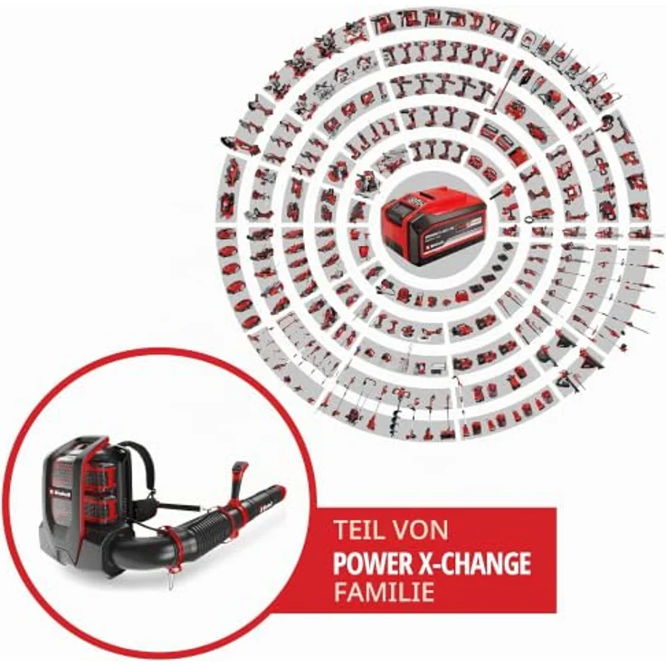 Einhell Akku-Laubbläser GP-LB 36/280 Li E BL-Solo, leistungsstarker Laubsauger mit 36V Akku und hohem Luftstrom – Bild 2