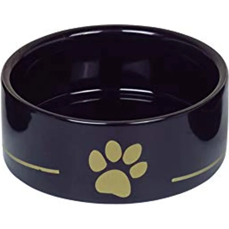 Nobby Keramik Napf Golden Paw, schwarz Ø 12 x 4,5 cm, 0,25 l, 1 Stück