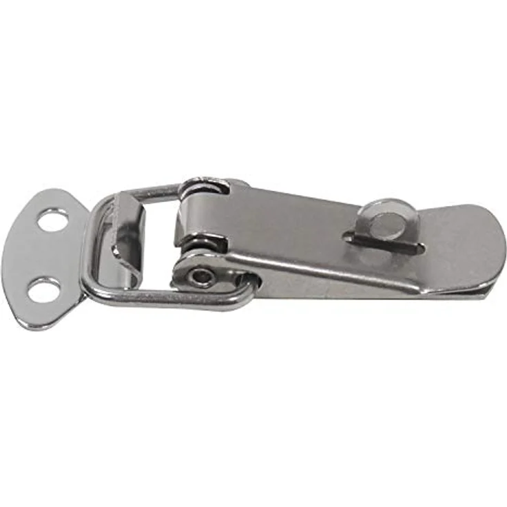 HMF 14980-09 Edelstahl Spannverschluss mit Schlossöse | 8 Stück | 27 x 75 mm | Silber - Preisvergleich – Bild 4