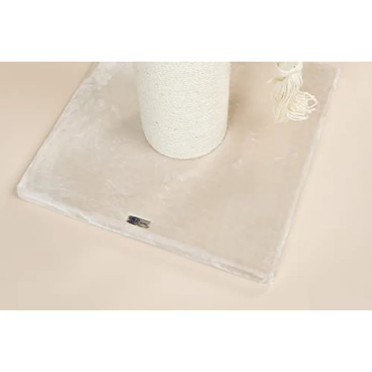 RHRQUALITY Kratzbaum Grosse Katzen stabil XXL Chartreux katzenkratzbaum für Maine Coon große katzenbaum schwere Katze kletterbaum kratzmöbel Dicker stamm (Beige) – Bild 5