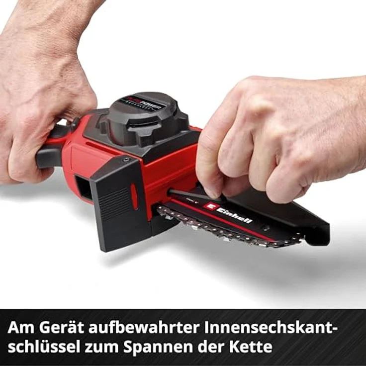 Einhell Akku-Astkettensäge GE-PS 18/15 Li-Kit, 18 V, bürstenloser Motor, mit Holster, ohne Akku – Bild 11