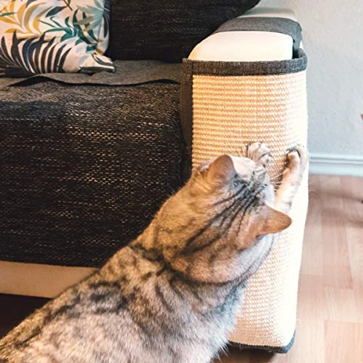 Navaris Katzen Kratzmatte Kratzschutz Sofa - Sisal Kratzteppich für Katze - auch für Hunde geeignet - div. Farben – Bild 5