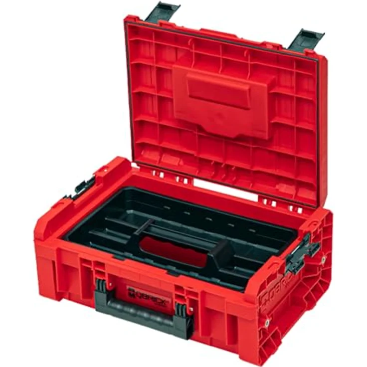 QBRICK System Werkzeugkoffer Qbrick System PRO Technician Case 2.0 RED ULTRA HD Custom 450x332x171, Robuster Werkzeugkoffer für Profis in Rot – Bild 2