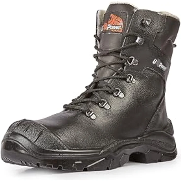 U-Power KLEVER UK, Sicherheitswinterstiefel S3 CI SRC, schwarz, Leder mit durchtrittsicherer Brandsohle und antibakteriellem Fussbett – Bild 1
