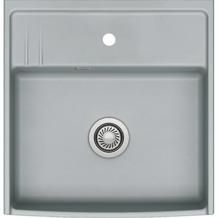 Systemceram KeraDomo Elementspüle KENTRO 60 TITAN - Handbetätigung / Keramikspüle, Farbe Titan