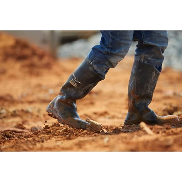 Dunlop Work-it full safety, Sicherheitsstiefel S5, wasserdicht, PVC, Größe 43, schwarz – Bild 6