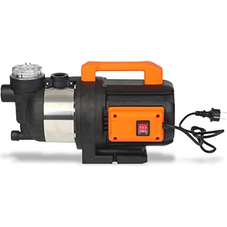 FUXTEC Gartenpumpe FX-GP1200N, 1200 Watt, 4800l/h, Förderhöhe bis zu 48m, 4,8bar, für Klar- und Regenwasser – Bild 4