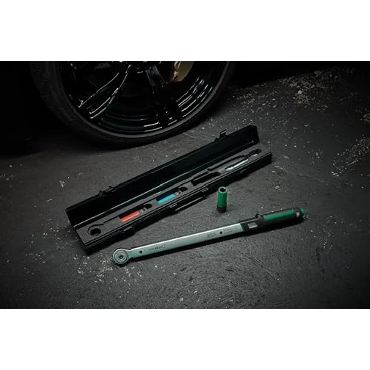 STAHLWILLE 750NR/200/3/1 | Auto Reifenwechsel-Set 5-tlg. mit 1/2" Drehmomentschlüssel 40-200 N·m | Steckschlüssel 17; 19; 21 mm + Verlängerung | Made in Germany, mattes Spezialfinish – Bild 4