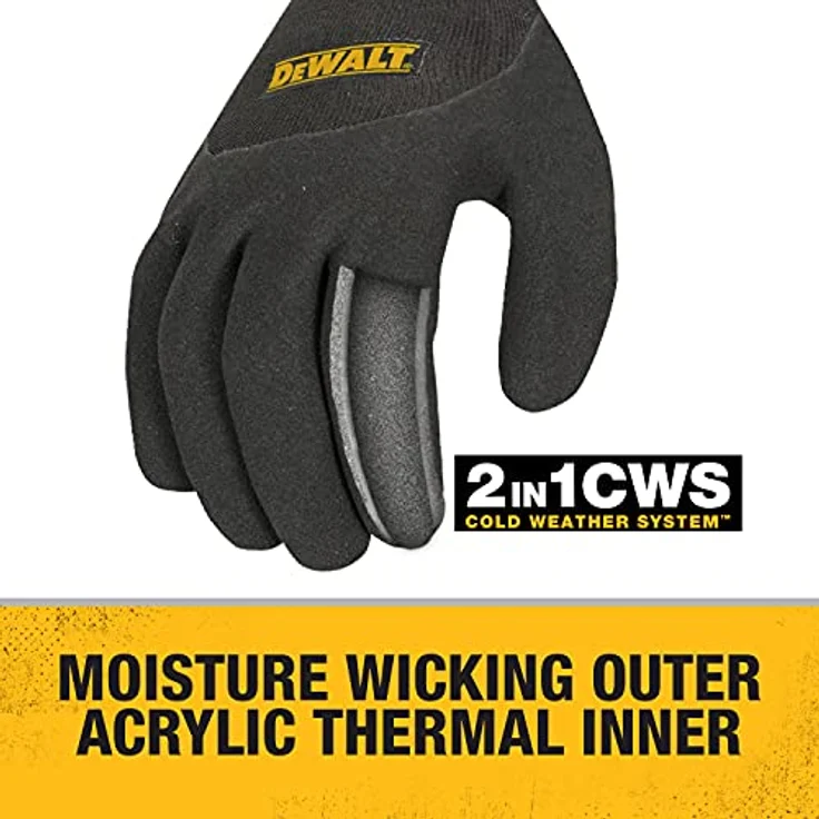 Dewalt dpg737l isoliert Grip Handschuh 2 in 1 Design, große – Bild 4