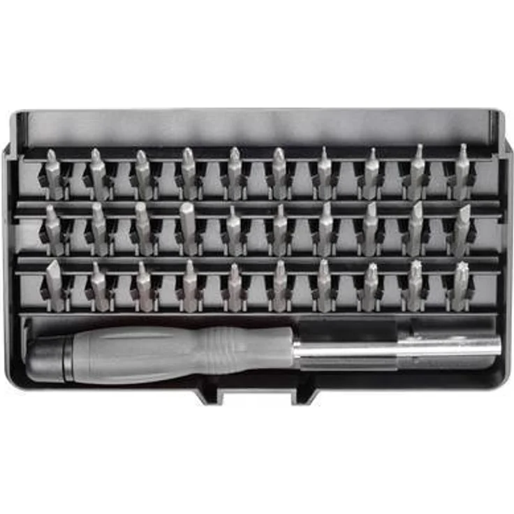 TOOLCRAFT Bit-Set 31tlg. Micro-Bit-Satz, various Bit-Typen inklusive Schlitz, Kreuzschlitz Phillips, Kreuzschlitz Pozidriv, Innen-Sechskant, T-Profil – Bild 4