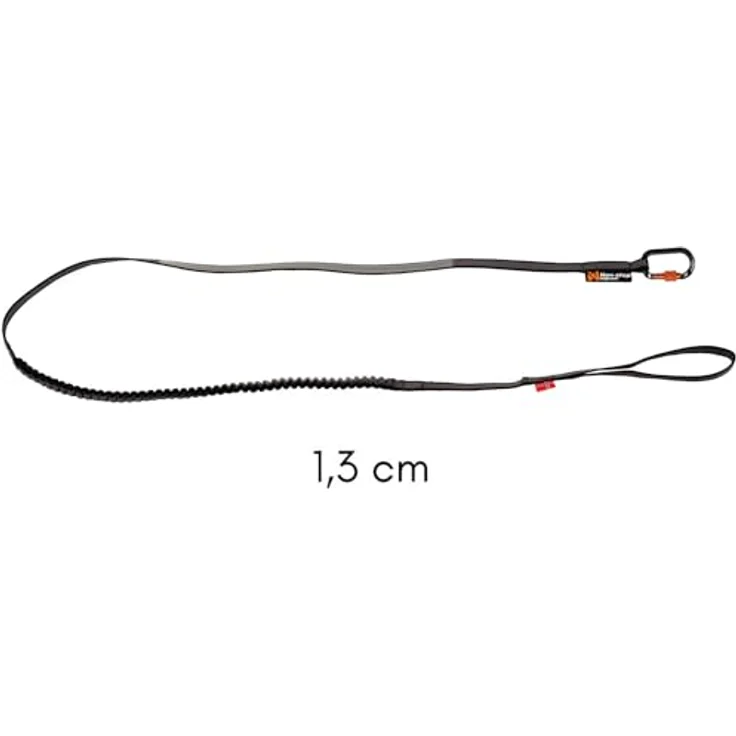Non-stop dogwear Hundeleine Bungee Touring Leash 3,8m/23mm, reflektierend, für Wanderungen und alltägliche Aktivitäten – Bild 3
