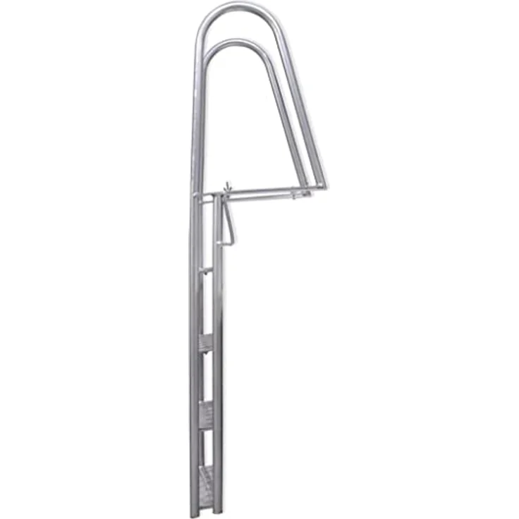 vidaXL Steg-/Poolleiter 4-stufig Aluminium 170 cm – Bild 4
