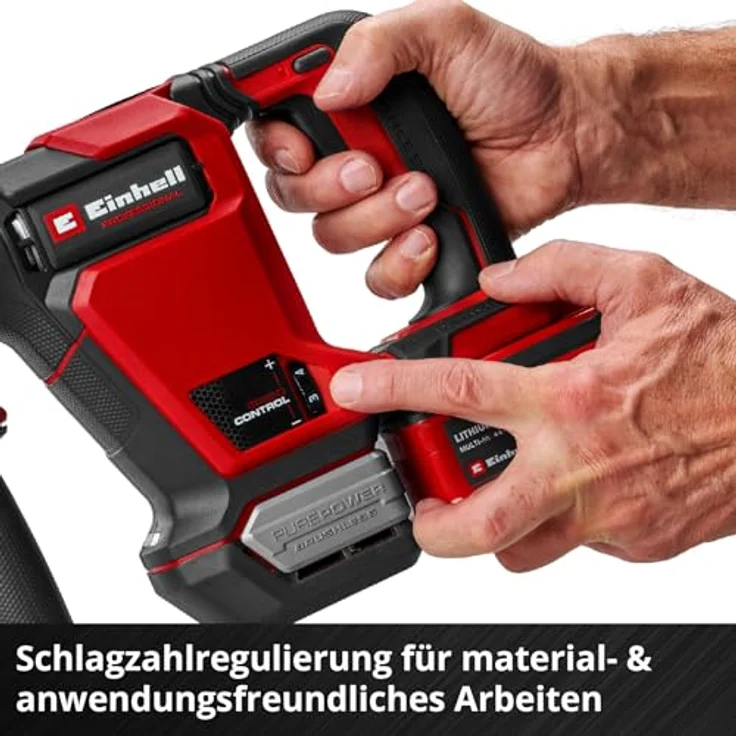Einhell Akku-Abbruchhammer 'TP-DH 18/4 Li BL - Solo', bürstenloser Motor, 18 V, SDS-Plus-Bohrfutter, ohne Akku – Bild 8