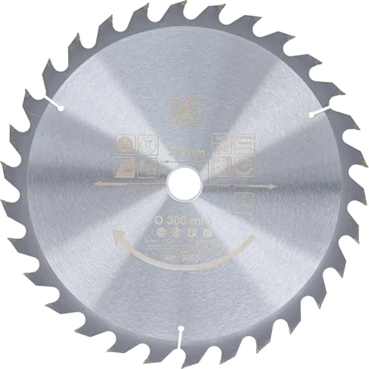 Kraftmann 3955 | Hartmetall-Kreissägeblatt | Ø 300 x 30 x 3,2 mm | 30 Zähne – Bild 2