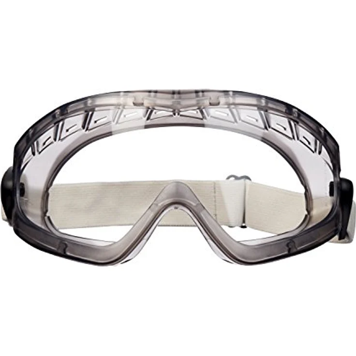 3M Vollsichtbrille 2890 - Arbeitsschutzbrille mit AS, AF & UV Beschichtung für mechanische Arbeiten bei erhöhter Luftfeuchtigkeit,130mm,Grau – Bild 2