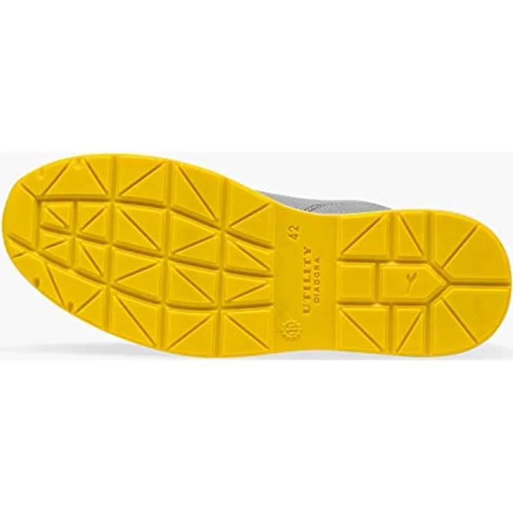 Utility Diadora Run Net Air, S1P Arbeitsschuh aus perforiertem Wildspaltleder mit atmungsaktivem Nylonfutter, schwarz/anthrazit/gelb – Bild 8