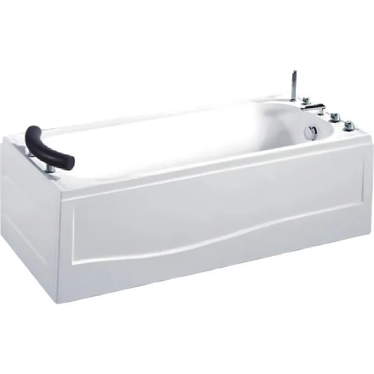 Xlmoebel Badewanne XLMOEBEL Komfortwanne freistehend, Acryloberfläche in Weiß, Maße 160x71x55 cm, Made in Europa