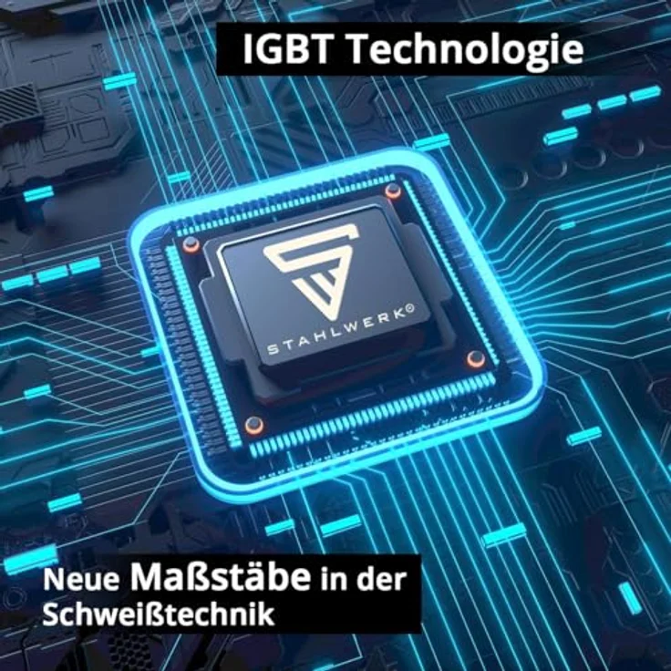 STAHLWERK Schutzgasschweißgerät Schweißgerät MIG MAG 200 ST PLUS, IGBT Inverter mit 200 A synergischem Drahtvorschub, blau – Bild 6