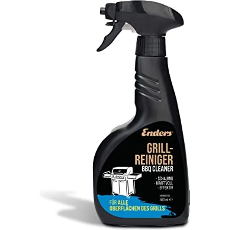 Enders Grill-Reiniger 4975, kraftvoller Schaumreiniger für Gasgrill BBQ, Grill, Smoker und Ofen, 500 ml, ergonomische Flasche mit Kindersicherung – Bild 1