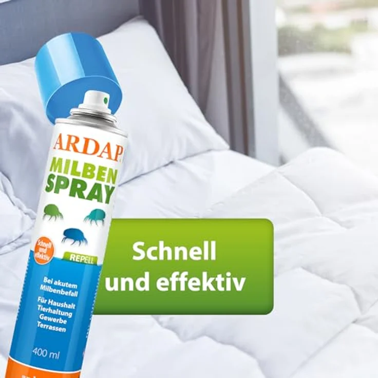 ARDAP Repell Milbenspray 400ml - Anti Milben Spray - Wirkt schnell & effektiv – Bild 2