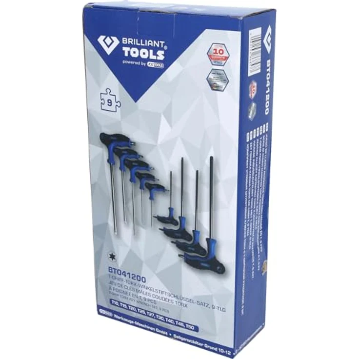 Brilliant Tools BT041017 Winkelschraubendreher T 40, aus Chrom-Vanadium-Stahl mit 2-Komponentengriff, 15 cm Länge – Bild 5