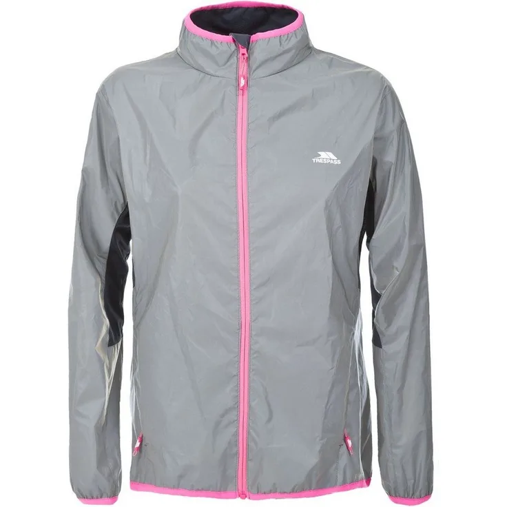 Trespass Damen Regenjacke Lumi, wasserdicht, winddicht, silber