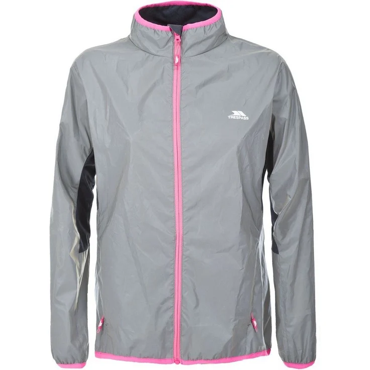 Trespass Damen Regenjacke Lumi, wasserdicht, winddicht, silber