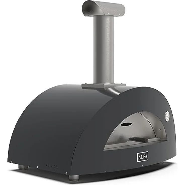 Alfa Forni Moderno 2, Pizzaofen Holz, 2 Pizzen, 500 °C, Schiefer Grau, mit Heat Genius-Technologie – Bild 2