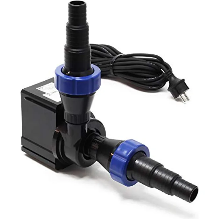 SunSun CTM-3800 SuperECO Teichpumpe, 3600 l/h, 20 W, energiesparende Filter- und Bachlaufpumpe für Koiteiche und Gartenteiche, mit 10 m Kabel