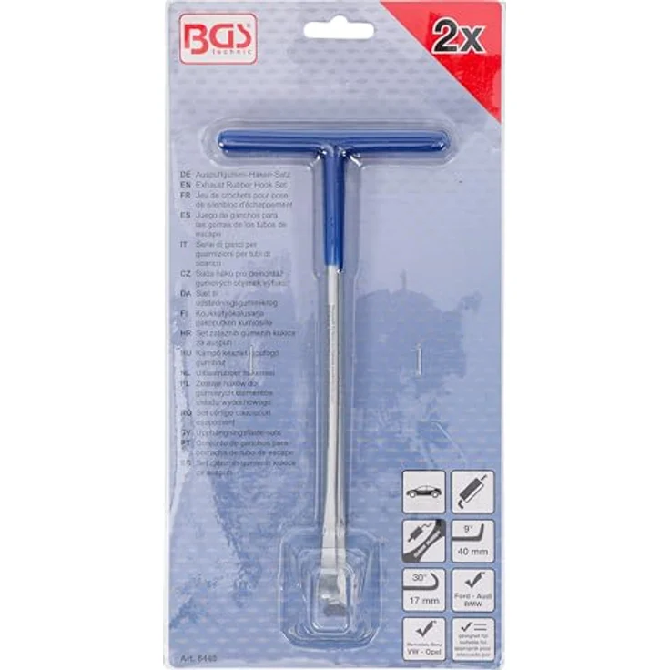 BGS 8440 | Auspuffgummi-Haken-Satz | 2-tlg. – Bild 8