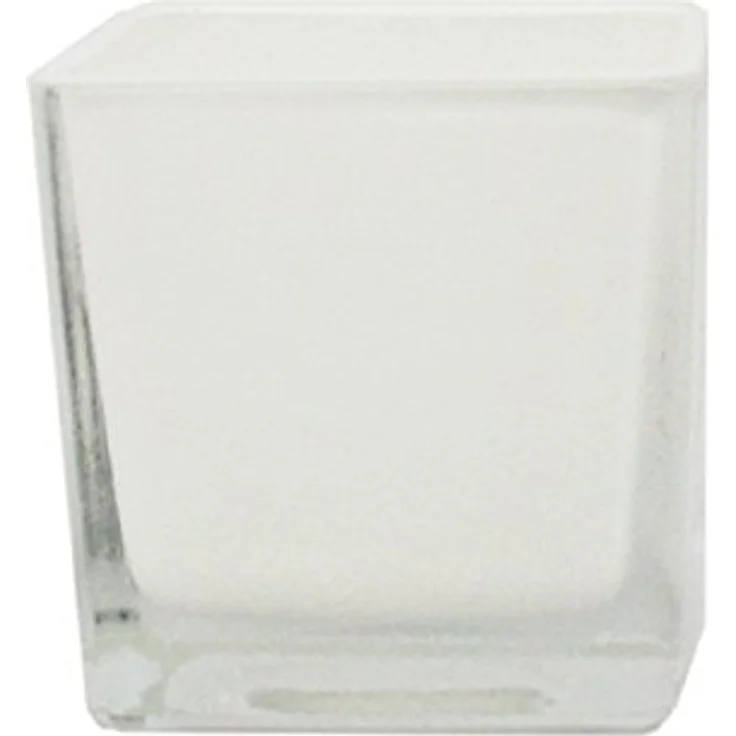 Exotenherz Übertopf Glas-Würfel, 6x6x6cm, weiß, ideal für Pflanzen – Bild 2