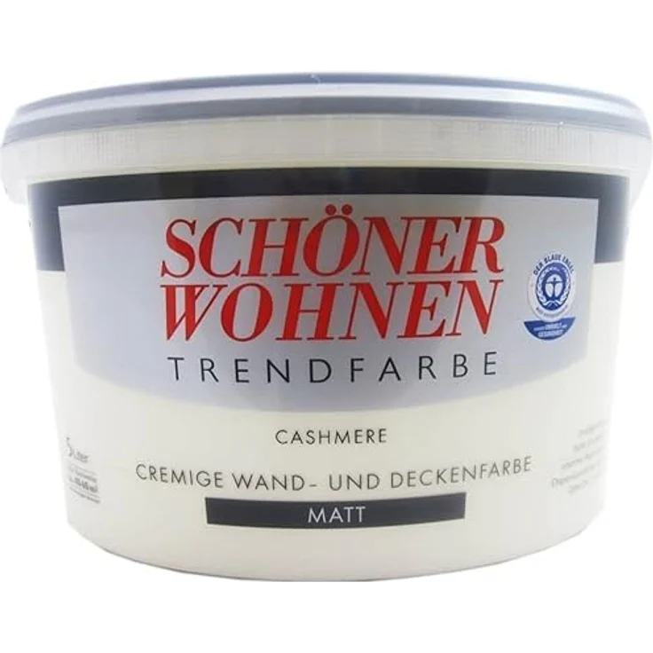 Brillux Schöner Wohnen Trendfarbe Wool Matt, 5,0 l Wandfarbe, verleiht Wohnräumen einen modernen Stil – Bild 2