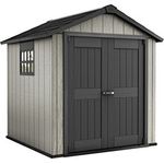 Ondis24 Keter 757 Gerätehaus abschließbar Schuppen für Garten 8400 Liter Winterfest (8400 Liter, Beige)