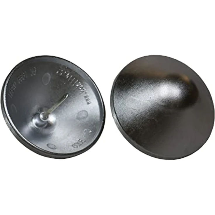 Gartenwelt Riegelsberger Pfostenkappe rund ø 130 mm Aluminium blank Kappe für Pfosten mit Dorn Zaunkappe Abdeckkappe – Bild 1