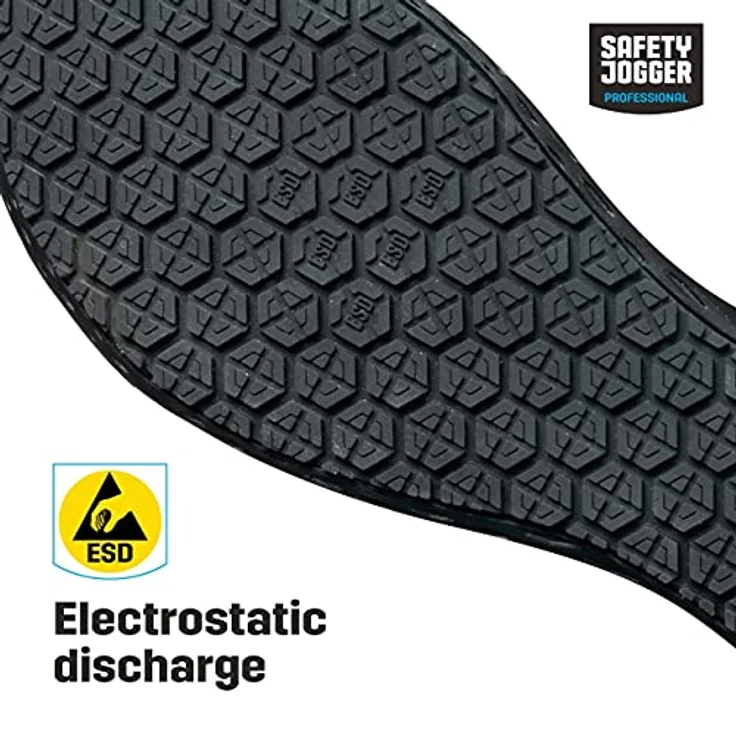 Safety Jogger Works Berufsschuh, atmungsaktiv mit Oxygrip/SJ Grip, blau – Bild 3